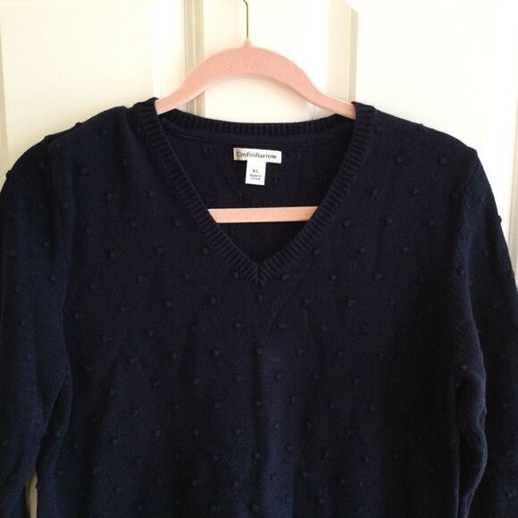 NWOT. Croft & Barrow Navy Sweater Sz XL - Picture 3 of 11